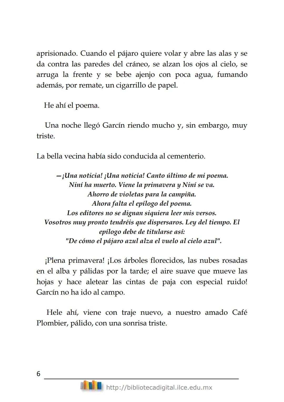 Literatura hispanoamericana
DIEZ
CUENTOS
Rubén Darío
(1867-1916)
BIBLIOTECA DIGITAL
del ILCE DIEZ CUENTOS
Rubén Darío
ÍNDICE
EL PÁJARO