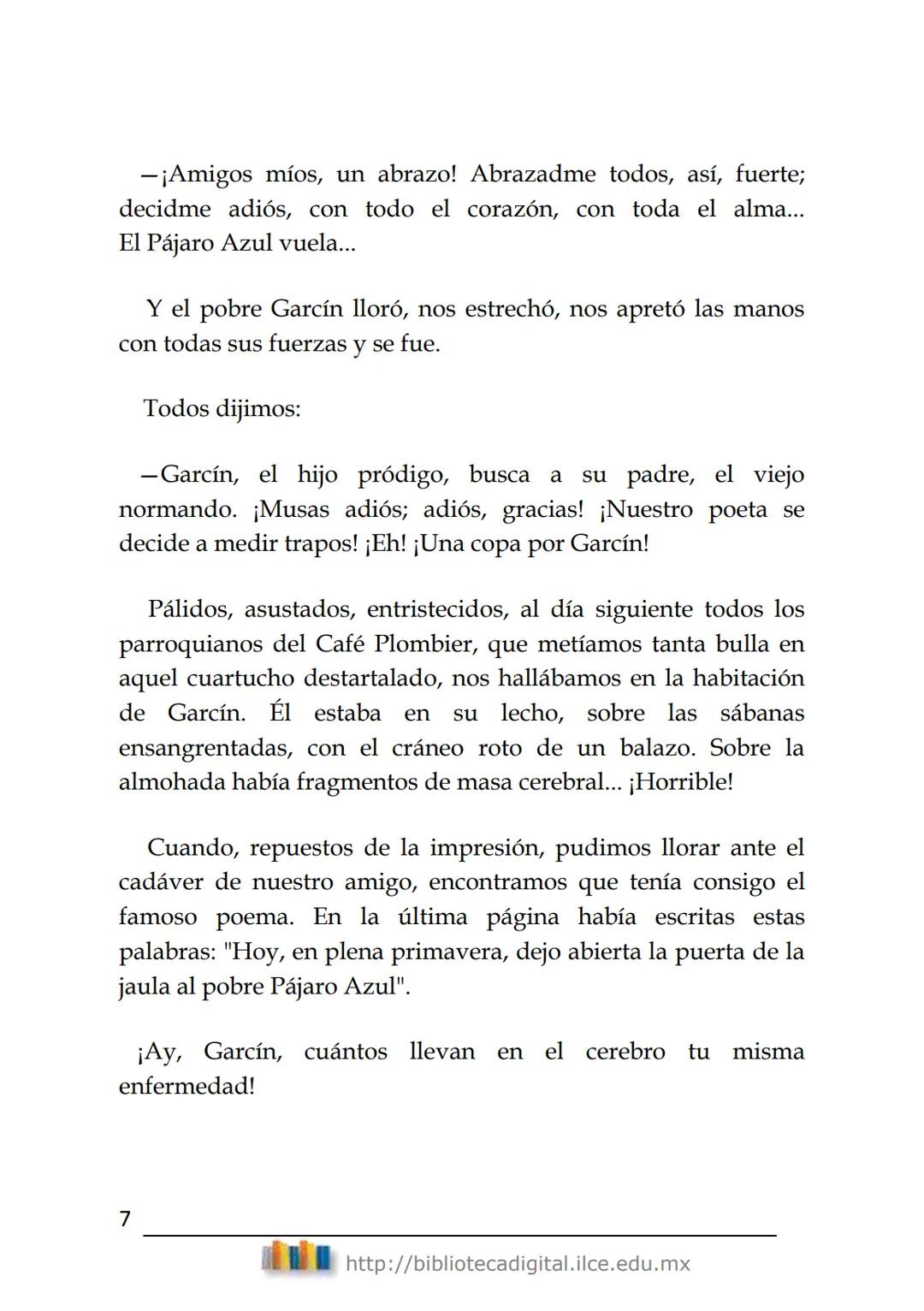 Literatura hispanoamericana
DIEZ
CUENTOS
Rubén Darío
(1867-1916)
BIBLIOTECA DIGITAL
del ILCE DIEZ CUENTOS
Rubén Darío
ÍNDICE
EL PÁJARO