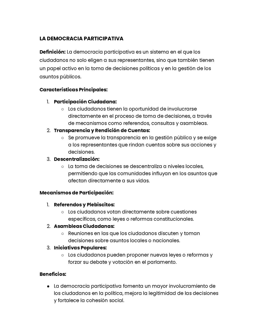 DEMOCRACIA PARTICIPATIVA