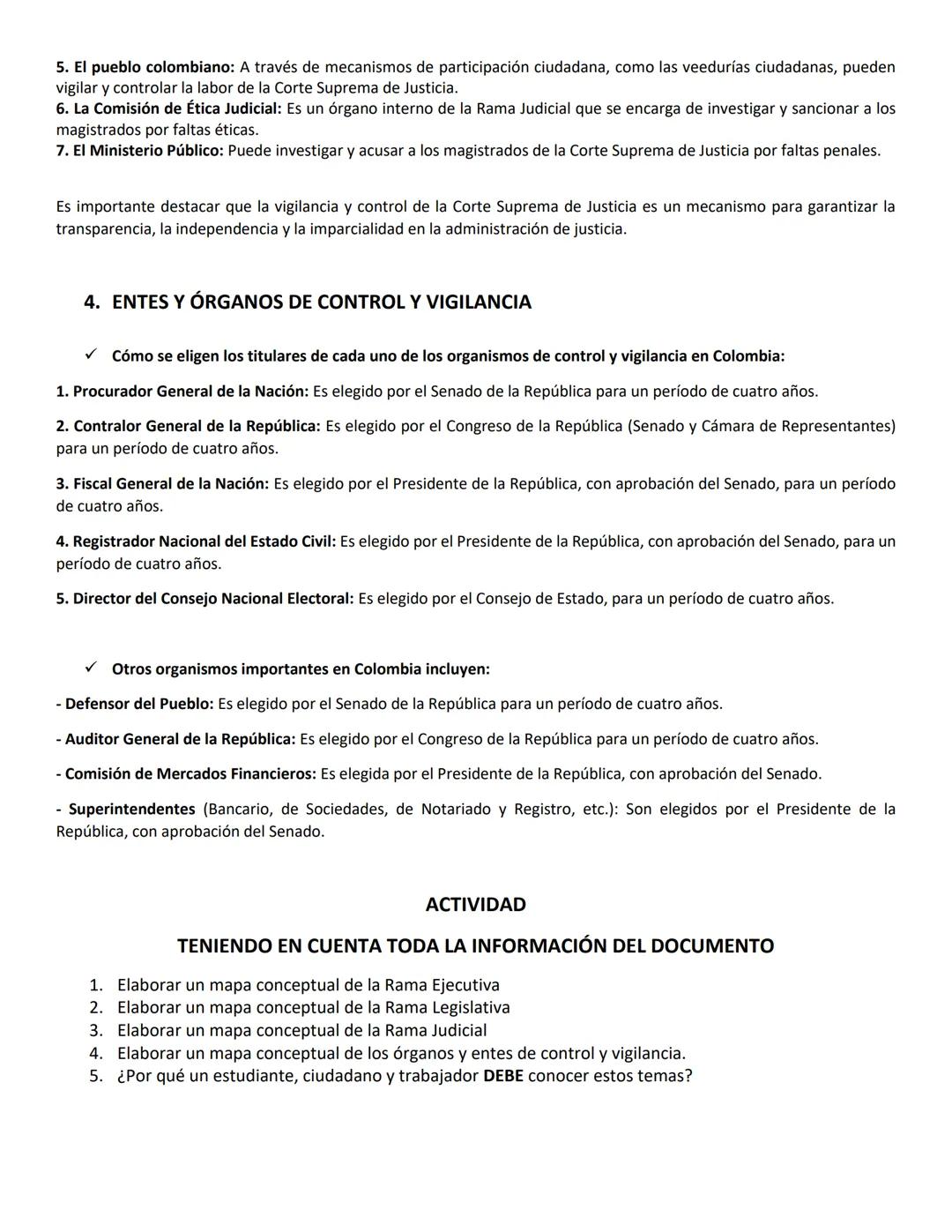 RAMAS DEL PODER PÚBLICO
1. RAMA LEGISLATIVA
Comisiones del Congreso de la República de Colombia:
• Senado de la República:
1. Comisión Prime