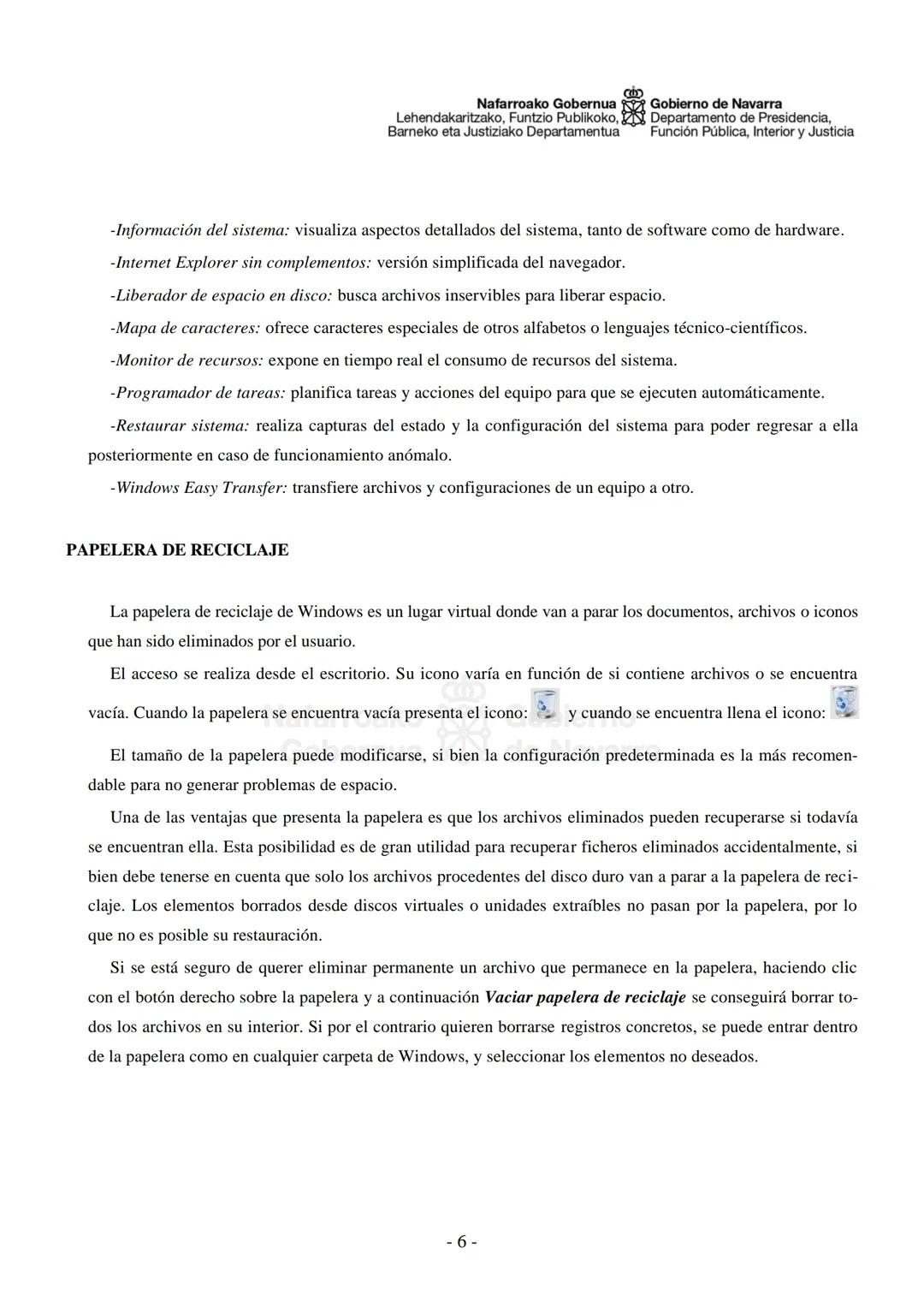 Nafarroako Gobernua
Lehendakaritzako, Funtzio Publikoko,
Barneko eta Justiziako Departamentua
Gobierno de Navarra
Departamento de Presidenci