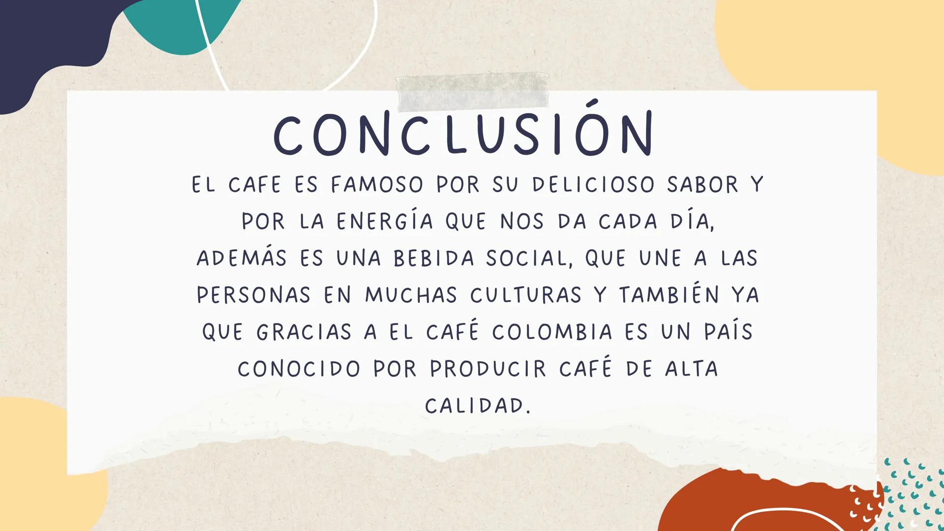 PRESENTACION
DE "PORQUE ES.
FAMOSO EL CAFE"
POR: CAMILO MEJÍA
GRADO 8
DOCENTE
KATERIN ARAGÓN
COLEGIO METROPOLITANO DE YUMBO PORTADA
INDICE
C