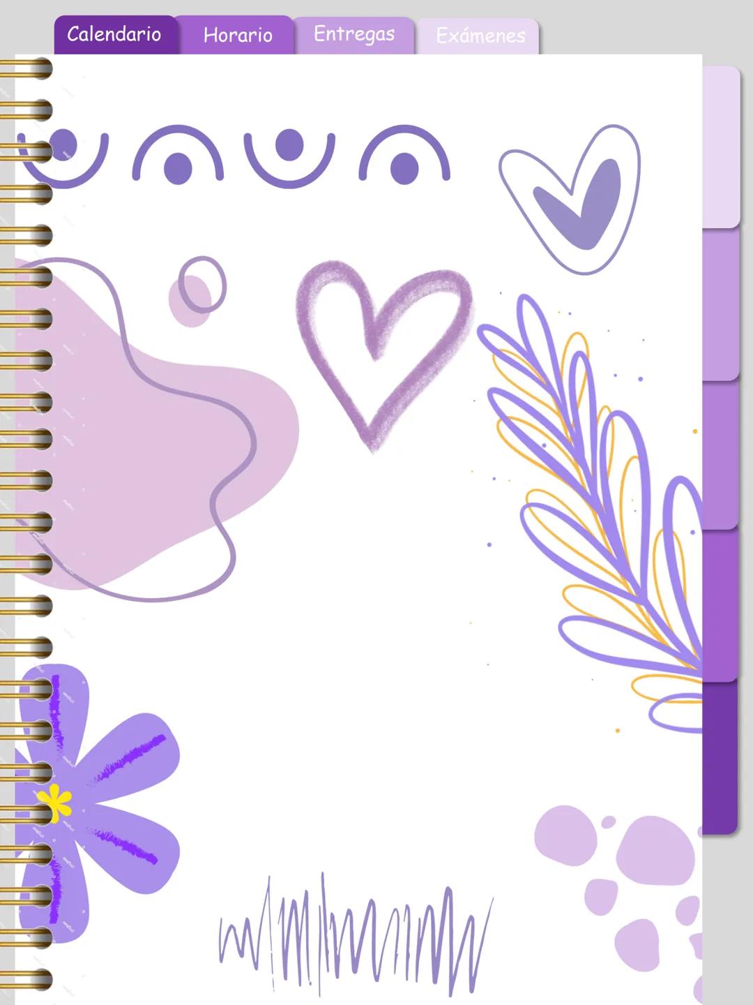 Calendario
Horario Entregas Exámenes
Ojo: Este
cuaderno digital
es totalmente
GRATIS, no
olvides de
seguirme en mi
instagram
ale.digitaal
W