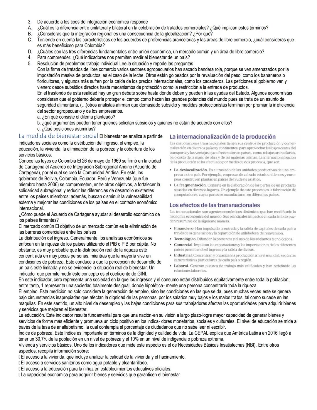 # Temas: Globalización y sociedad
• La globalización
• La interdependencia en la economía
• Ventajas y consecuencias de la globalización