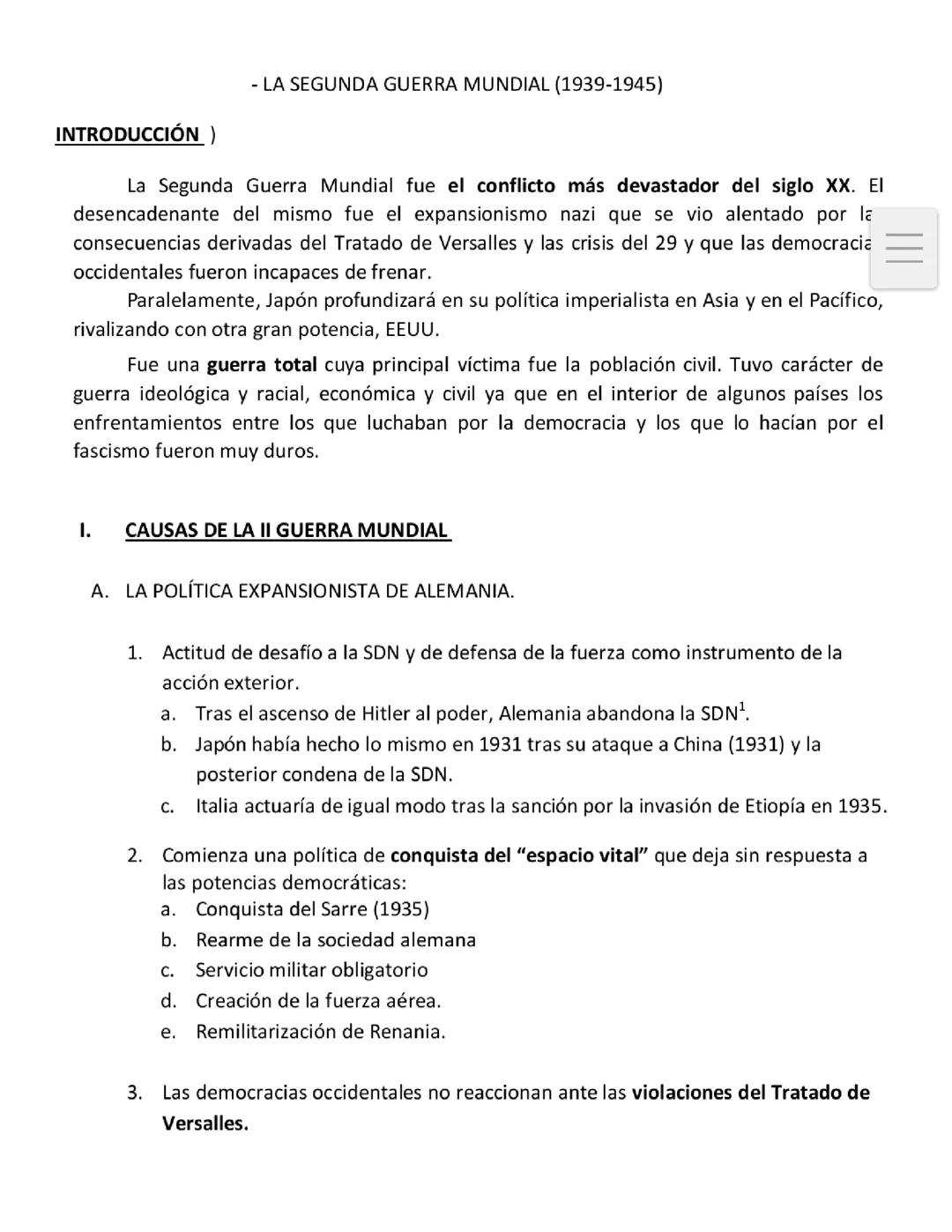 La Segunda Guerra Mundial