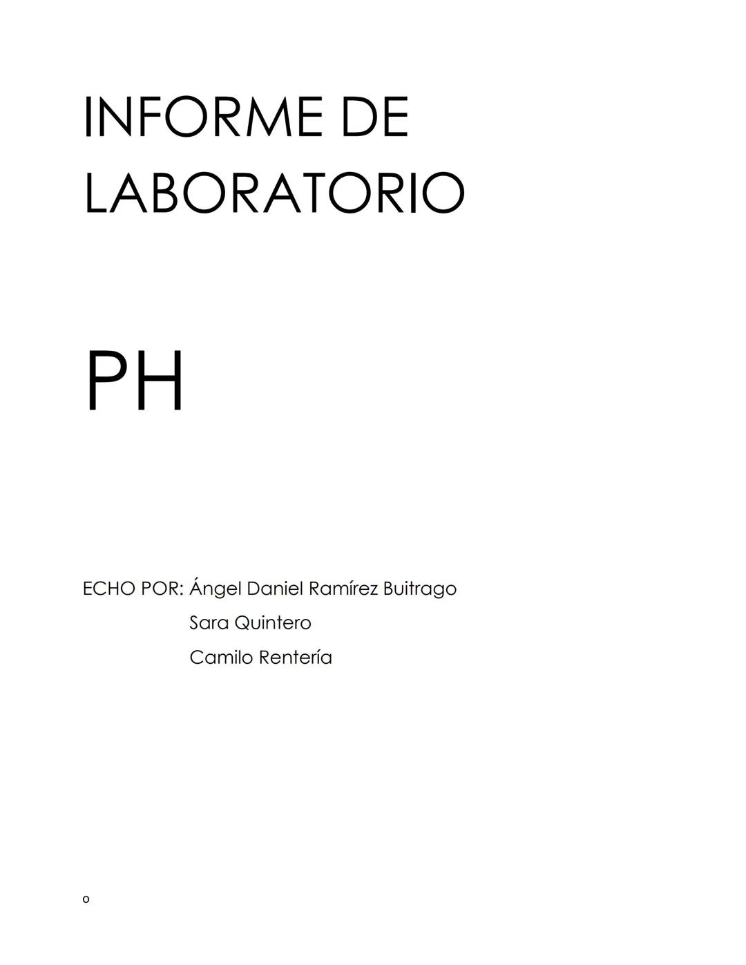 Informe de laboratorio