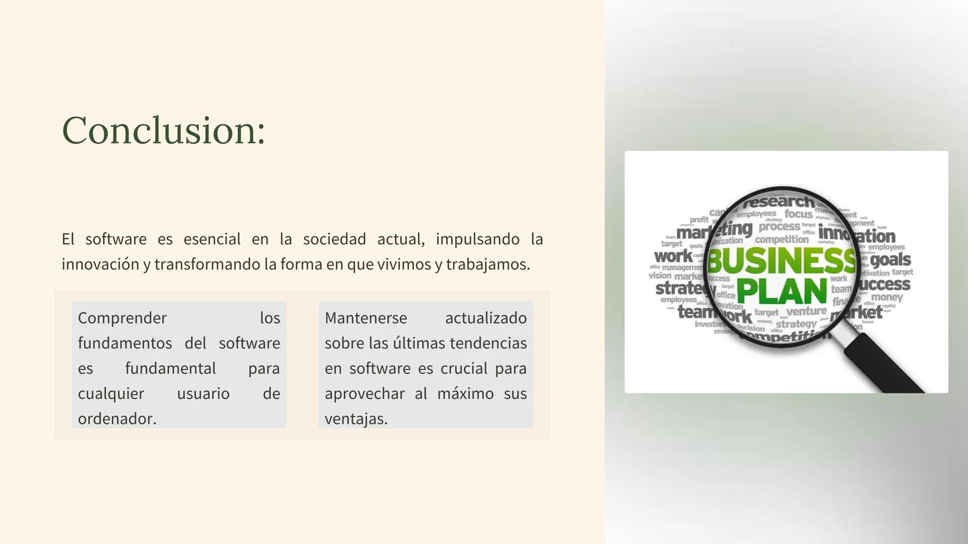 IVE
DIS
D
IVE
DISSOLVE
D
# Introducción a
# Software y
# Aplicaciones
El software es el conjunto de instrucciones que permiten
a un orde