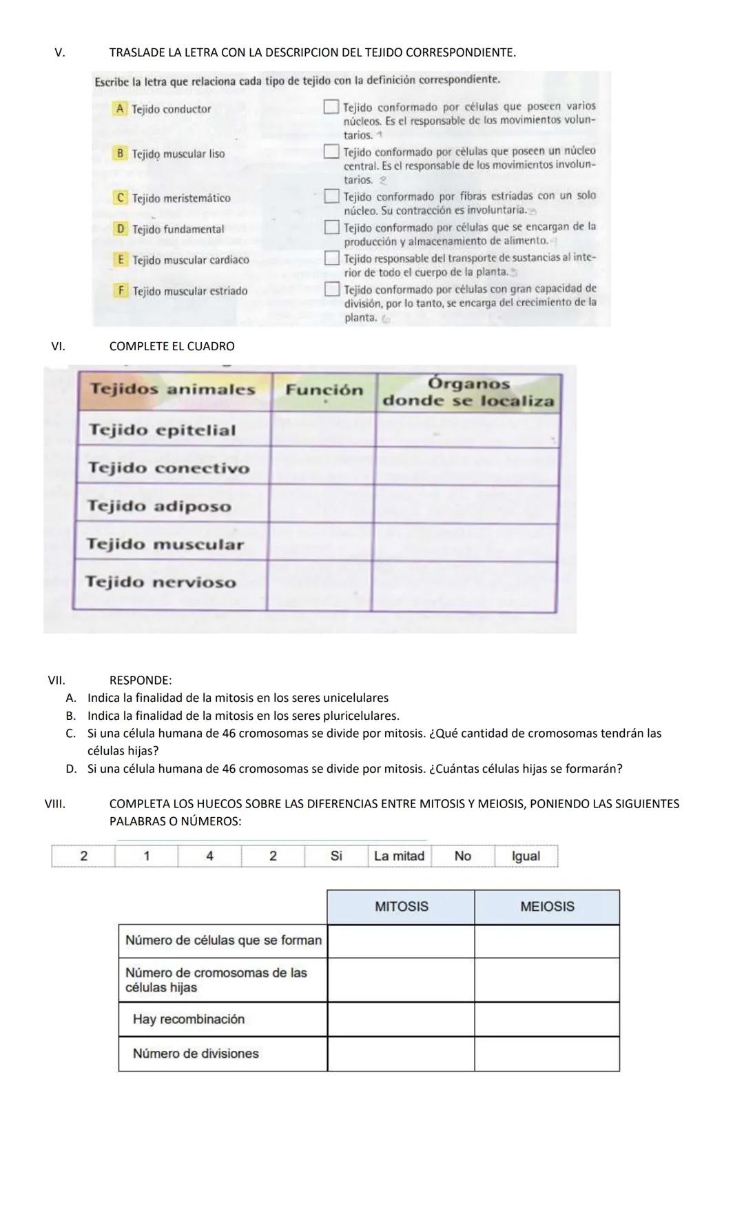 INSTITUTO COMUNITARIO MINCA
Ser, saber, y hacer
TALLER DE NIVELACION
DOCENTE:RITA JULIA CASTELLANOS
ASIGNATURA: BIOLOGIA
ESTUDIANTE
II.
IV.