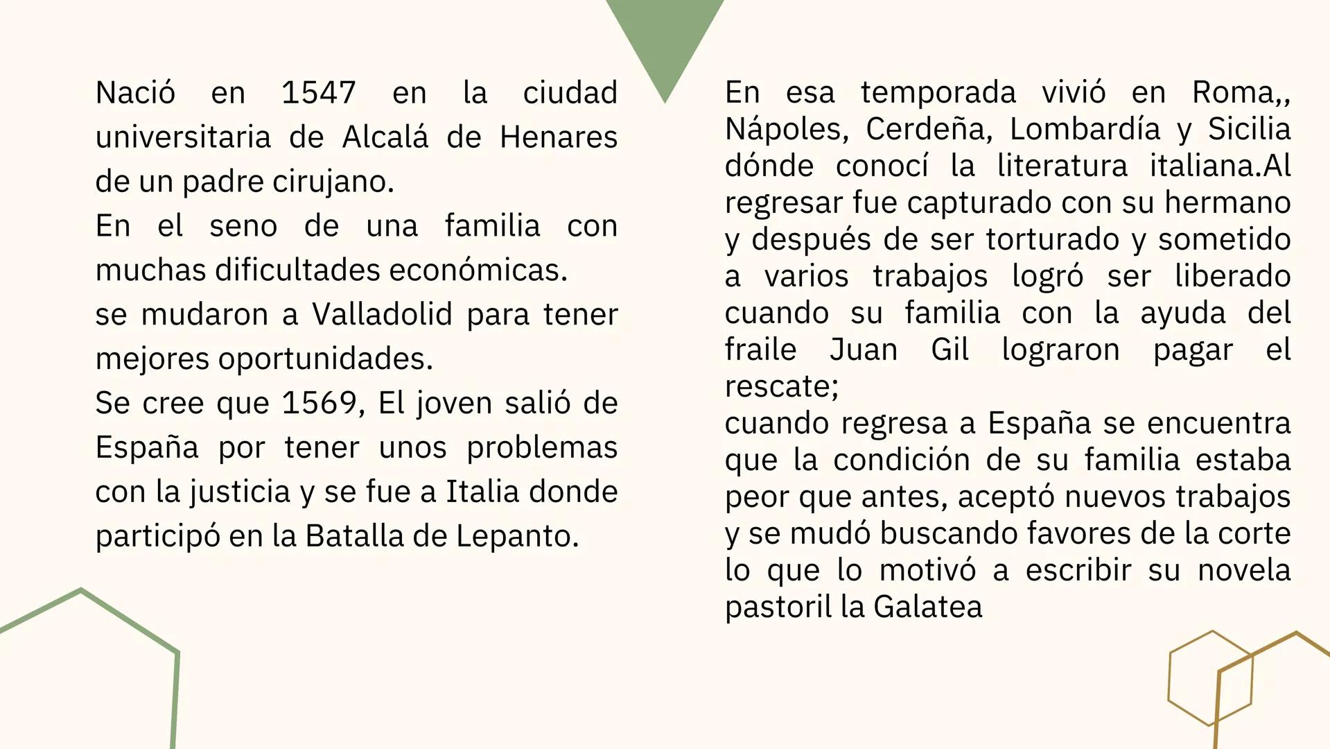 MIGUEL DE CERVANTES
SAAVEDRA
Nombre:
Taliana Cotes ¿QUIEN ERA?
Miguel de Cervantes Saavedra fue un escritor
español, considerado una de las
