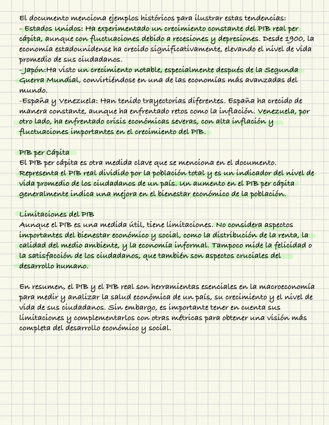 Lectura
variables Macroeconómicas Clave
Los economistas utilizan muchos tipos de datos para medir los resultados de una
economía. Las tres v