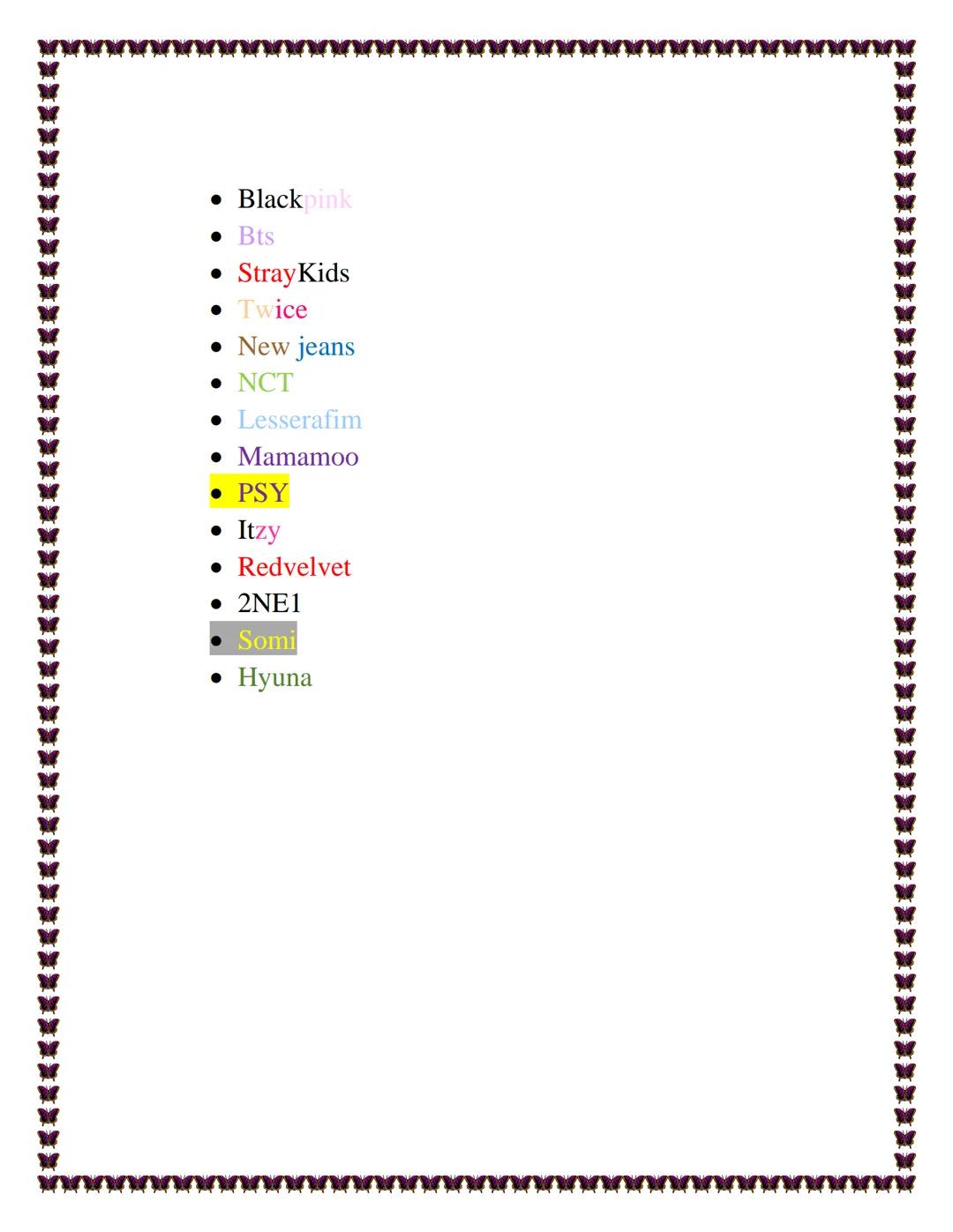 KPOP
El K-pop es un subgénero del pop de descendencia coreana.
Es la abreviación de la Korean Popular Music. Este género
es la fusión del po