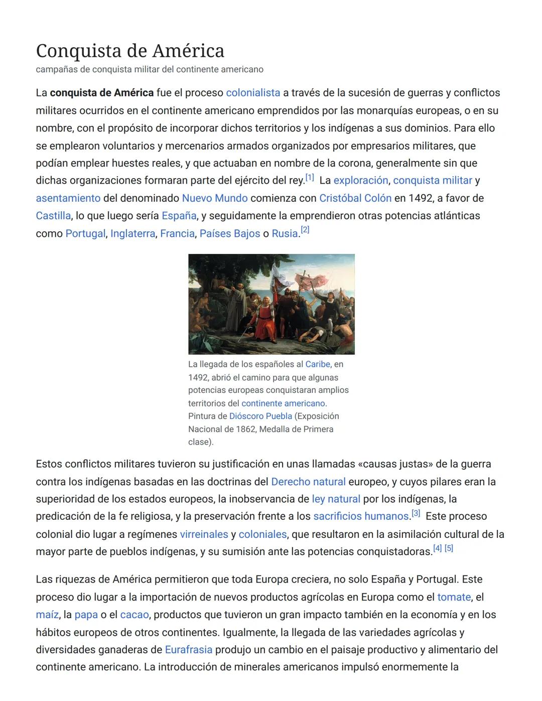 Conquista de América
campañas de conquista militar del continente americano
La conquista de América fue el proceso colonialista a través de