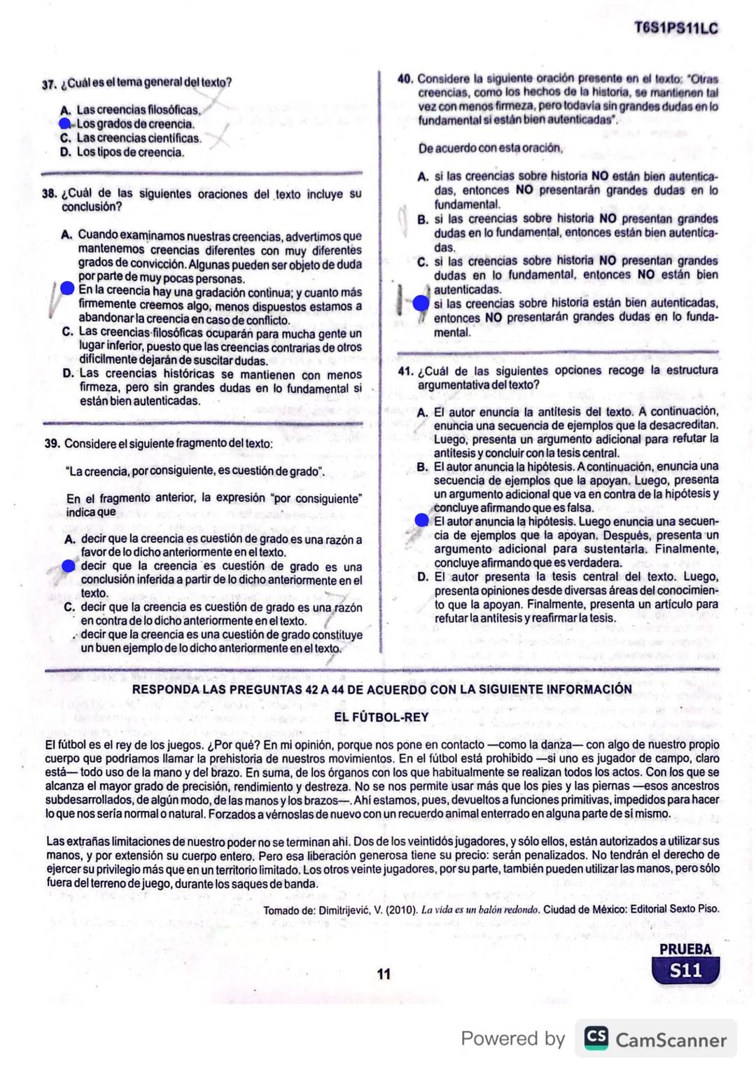 R1S1PS11M
Prueba de Matemáticas
1. Alejandro empacó agua en 100 botellas iguales y quiere verificar que la cantidad de agua que hay en cada