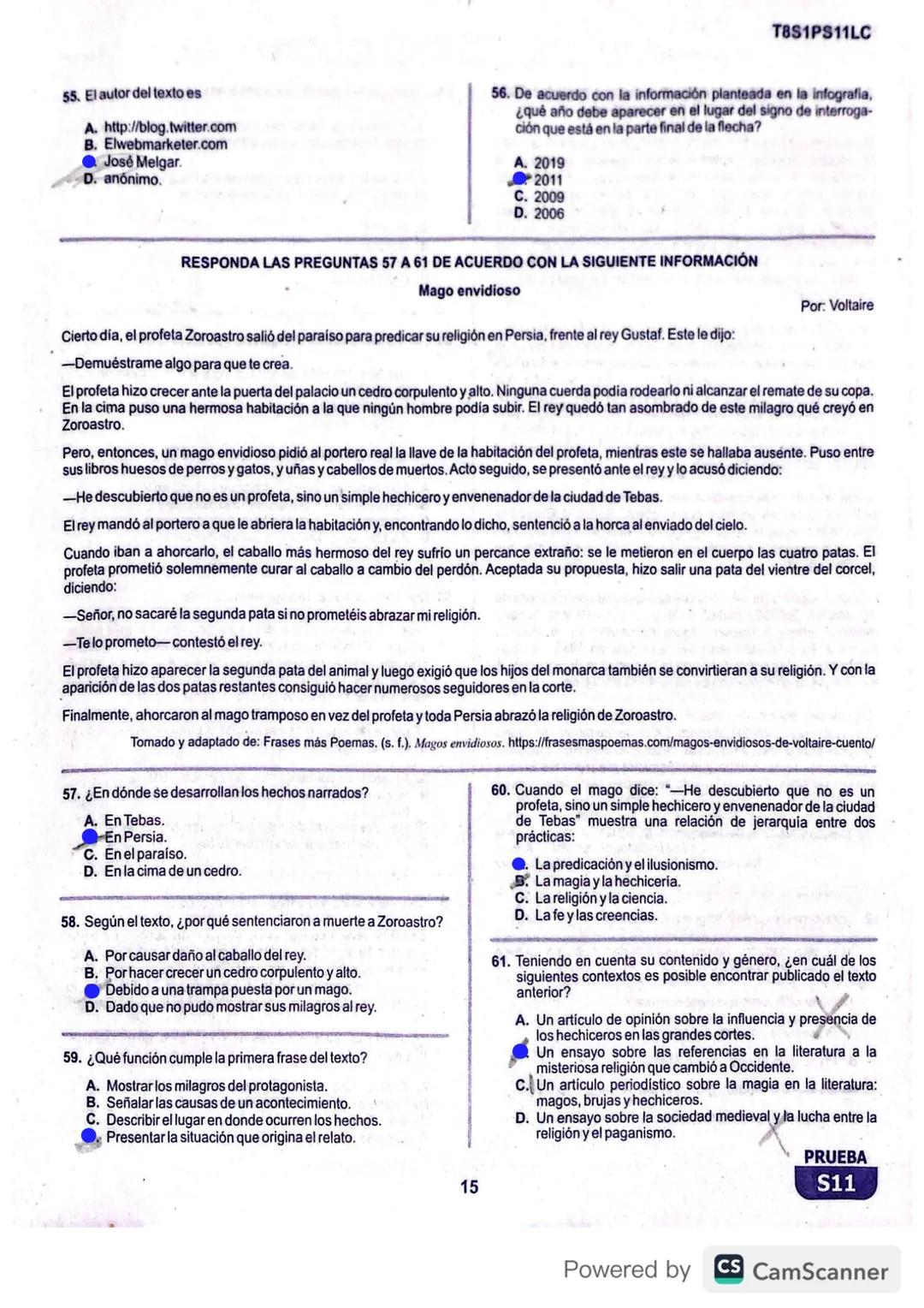 R1S1PS11M
Prueba de Matemáticas
1. Alejandro empacó agua en 100 botellas iguales y quiere verificar que la cantidad de agua que hay en cada