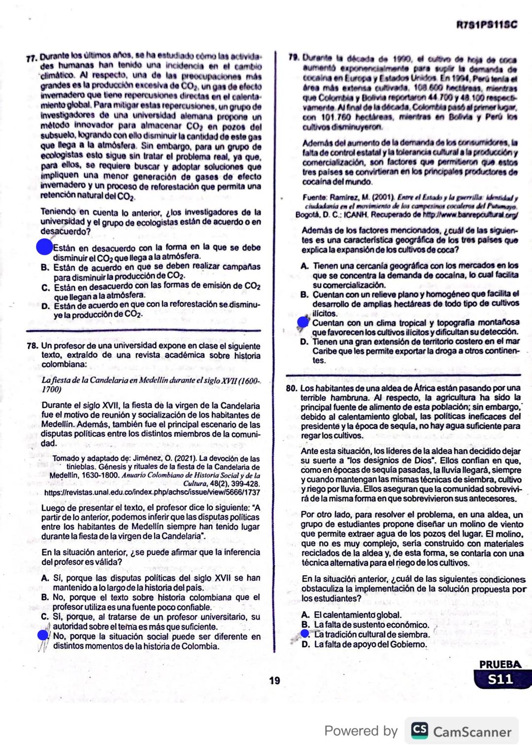 R1S1PS11M
Prueba de Matemáticas
1. Alejandro empacó agua en 100 botellas iguales y quiere verificar que la cantidad de agua que hay en cada