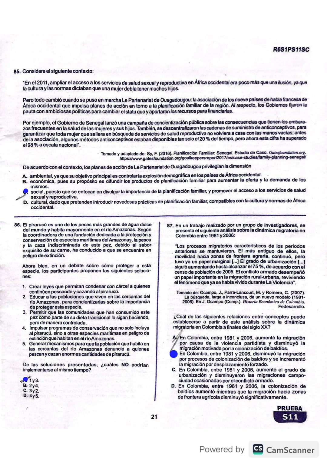 R1S1PS11M
Prueba de Matemáticas
1. Alejandro empacó agua en 100 botellas iguales y quiere verificar que la cantidad de agua que hay en cada