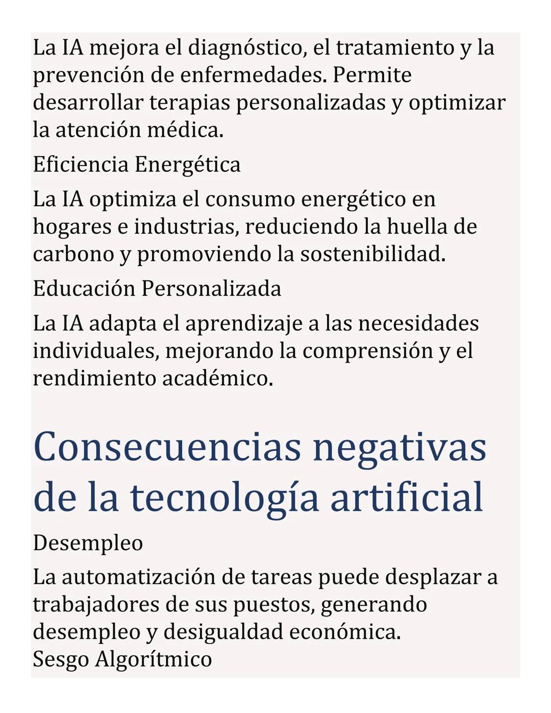 Impacto Social y
Ambiental de la
Tecnología Artificial
La tecnología artificial está transformando
nuestro mundo a pasos agigantados, con un