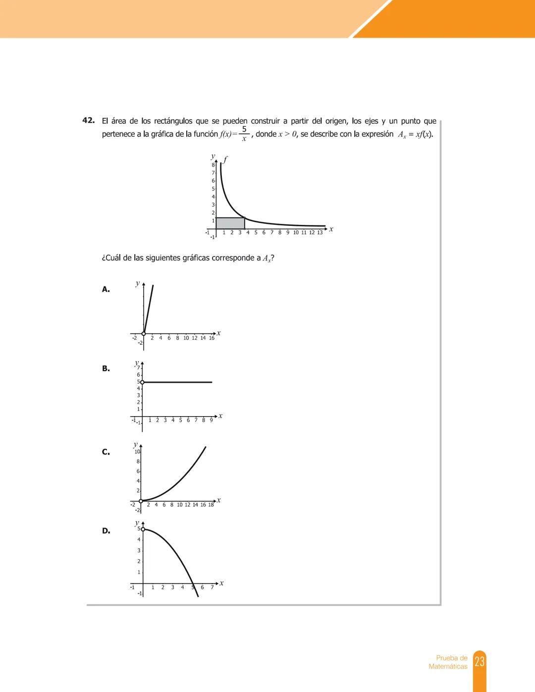Cuadernillo de preguntas
Saber 11.º
Prueba de Matemáticas
MINEDUCACIÓN
icfes
mejor saber
TODOS POR UN
NUEVO PAÍS
PAZ EQUIDAD EDUCACIÓN
icfes