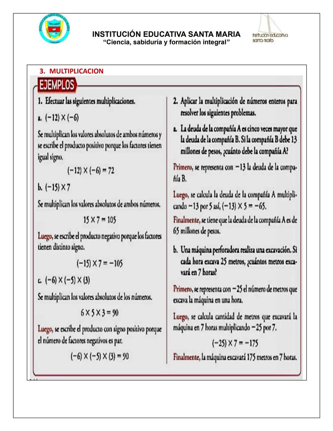 TUCIÓN ED
CATIVA STAM
INSTITUCIÓN EDUCATIVA SANTA MARIA
"Ciencia, sabiduría y formación integral"
heudón educarVO
santa maria
Área:
Docente: