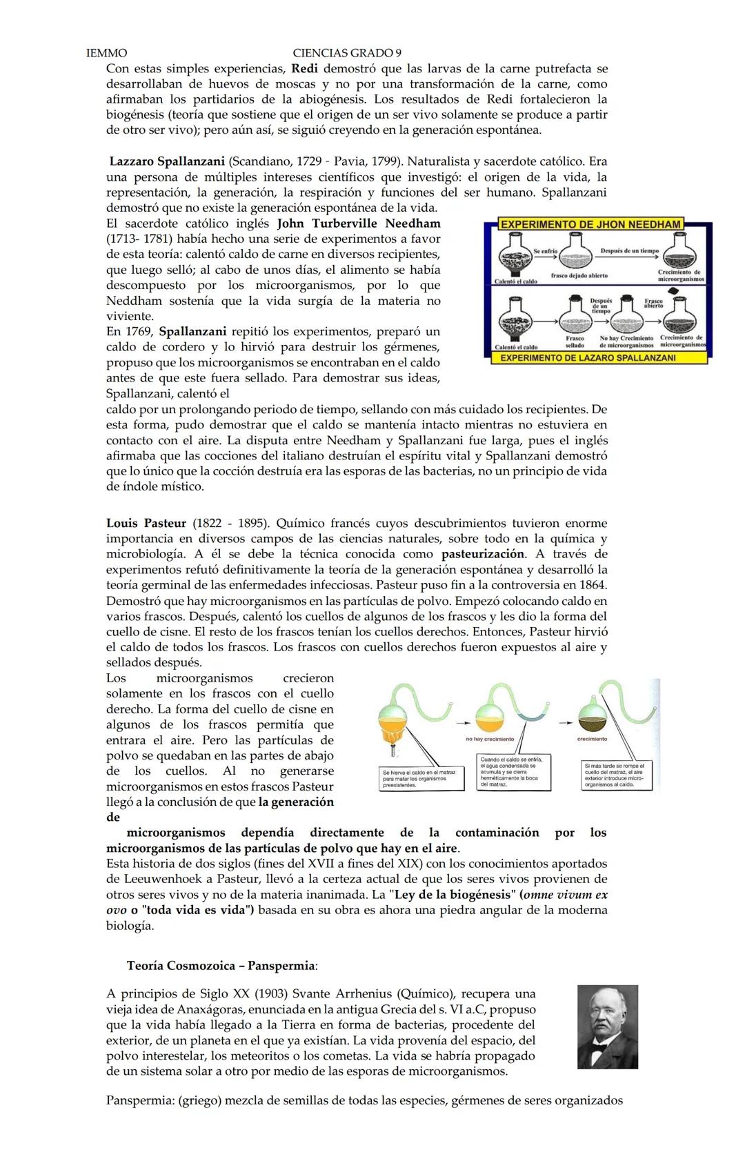 IEMMO
CIENCIAS GRADO 9
"Origen de la
vida"
Teorías del origen de la vida
De acuerdo con los estudios de la evolución cósmica, la formación d