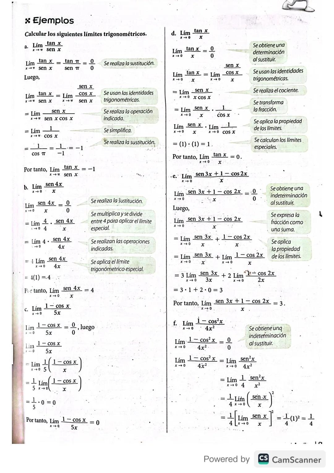 Interpreta: 1-2
Ejercita: 3-4-5
Razona: 6
Escribe, el significado de la expresión f(x) crece
sin cota cuando x se aproxima a 2. Luego, reali