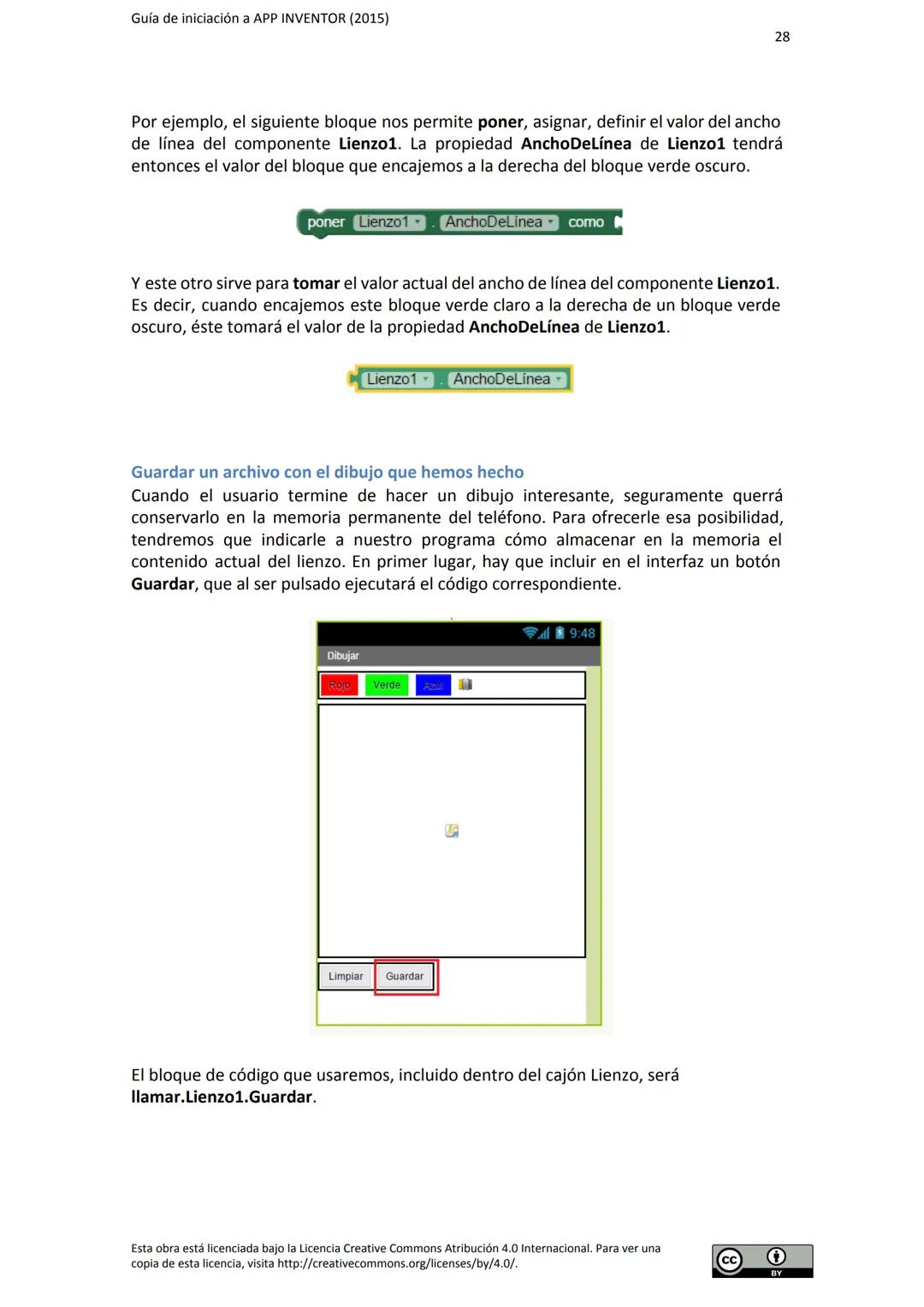 # GUÍA DE INICIACIÓN
# A APP INVENTOR Guía de iniciación a APP INVENTOR (2015)
Tabla de contenido
GUÍA DE INICIACIÓN A APP INVENTOR
Objeti