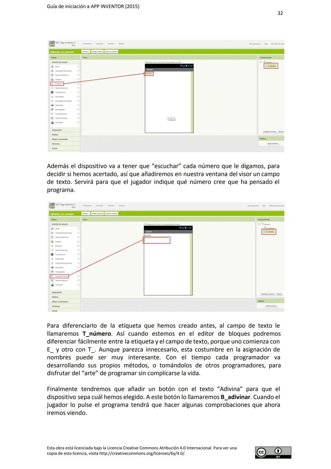 # GUÍA DE INICIACIÓN
# A APP INVENTOR Guía de iniciación a APP INVENTOR (2015)
Tabla de contenido
GUÍA DE INICIACIÓN A APP INVENTOR
Objeti