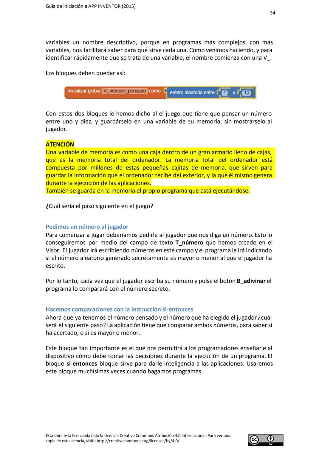 # GUÍA DE INICIACIÓN
# A APP INVENTOR Guía de iniciación a APP INVENTOR (2015)
Tabla de contenido
GUÍA DE INICIACIÓN A APP INVENTOR
Objeti