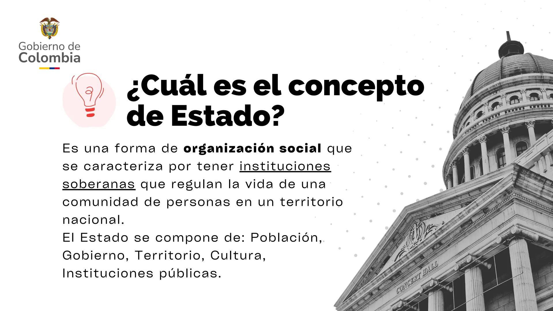 2024
Gobierno de
Colombia
LUIS FERNANDO IBARRA CÁRDENAS
EL ESTADO
COLOMBIANO Gobierno de
Colombia
“El mayor peligro de
los gobiernos es