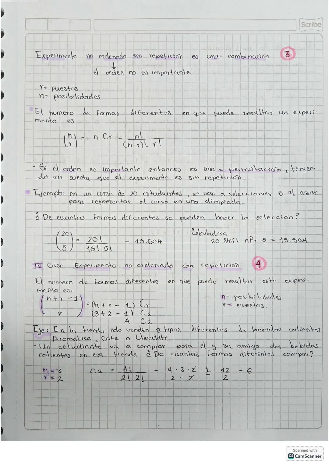 # TECNICAS DE CONTEO
Son tecnicas que permiten determinar el numero de formas diferentes
en que se puede realizar un experimento.
Si en un