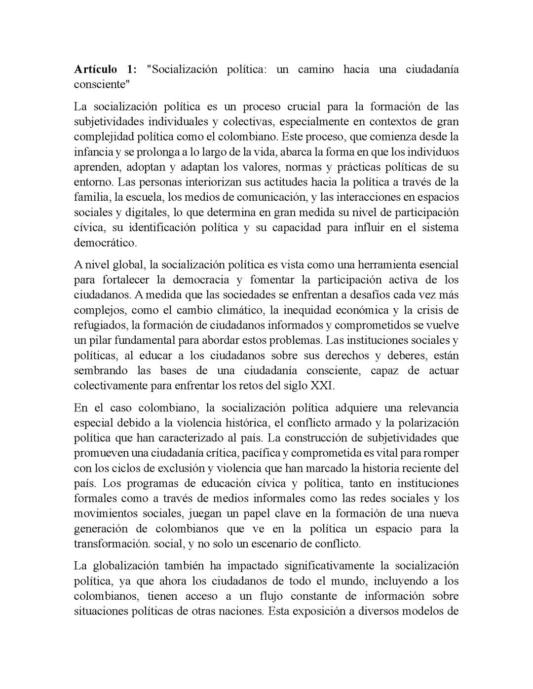 Ideas principales y secundarias