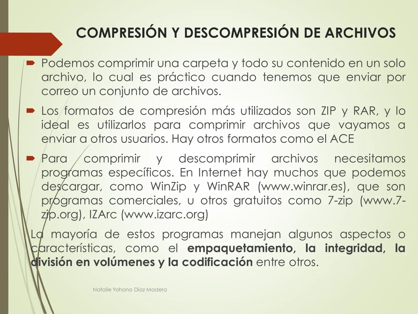 # MANEJO DE ARCHIVOS
Natalie Yohana Díaz Madera # SISTEMA OPERATIVO
Programa que controla la forma como se
comunican todas las partes del
