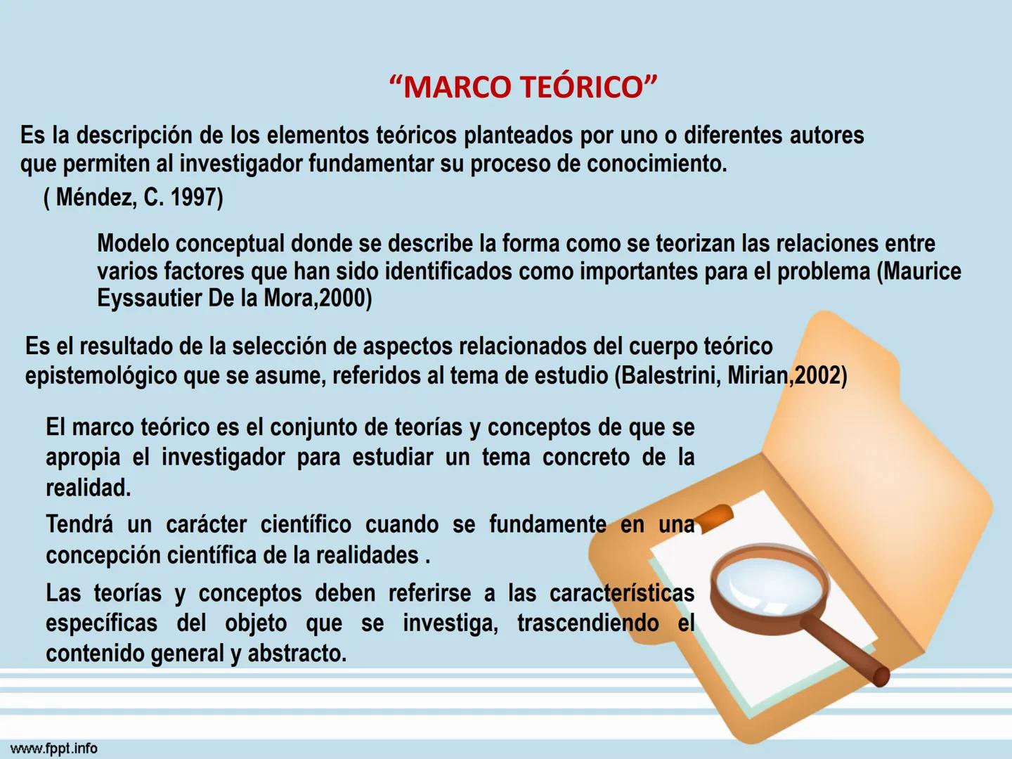 # Seminario II de Investigación
## Marco Teórico
Milagros Patrón Noriega
Docente
www.fppt.info # LAS VARIABLES DE INVESTIGACIÓN
# Y EL MA
