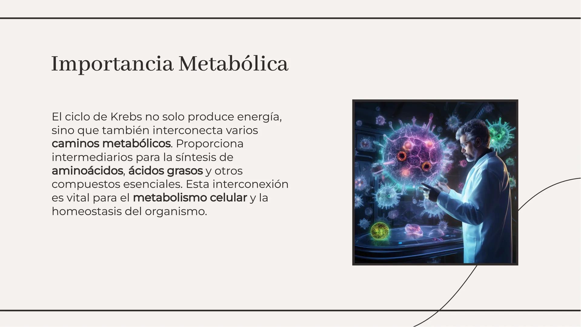 Ciclo de Kreps: El Motor
Energético de la Célula Introducción al Ciclo de Krebs
El Ciclo de Krebs, también conocido como
el ciclo del ácido