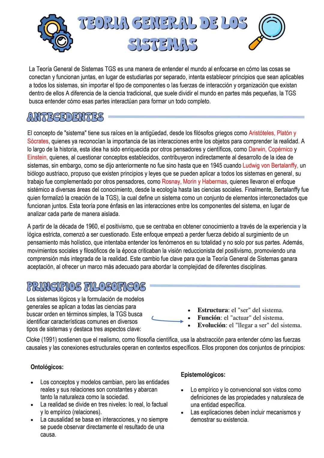 # TEORIA GENERAL DE LOS
# SISTEMAS
20 DE AGOSTO DE 2024
KAREN CASTELLANOS # TEORIA GENERAL DE LOS
SISTEMAS
La Teoría General de Sistemas
