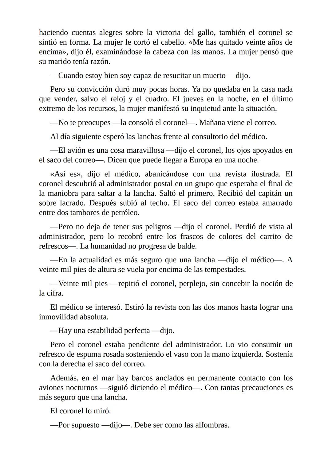 El Coronel No Tiene Quien le Escriba
Gabriel García Márquez I
El coronel destapó el tarro del café y comprobó que no había más de una
cuchar