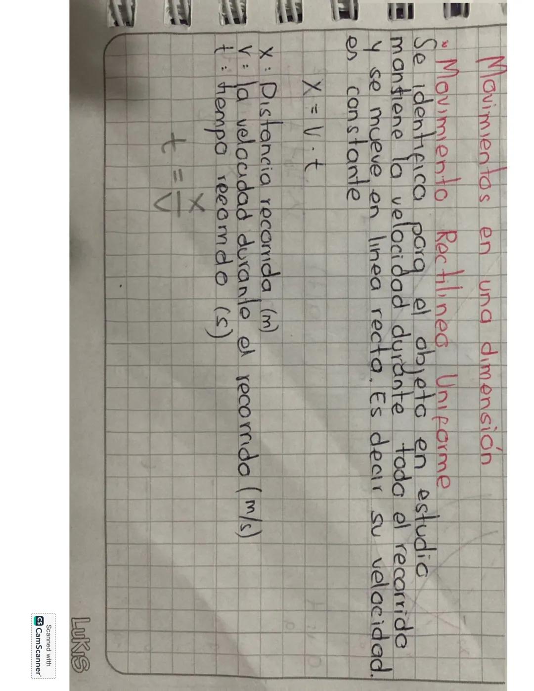 Teoría de movimientos en una dimensión