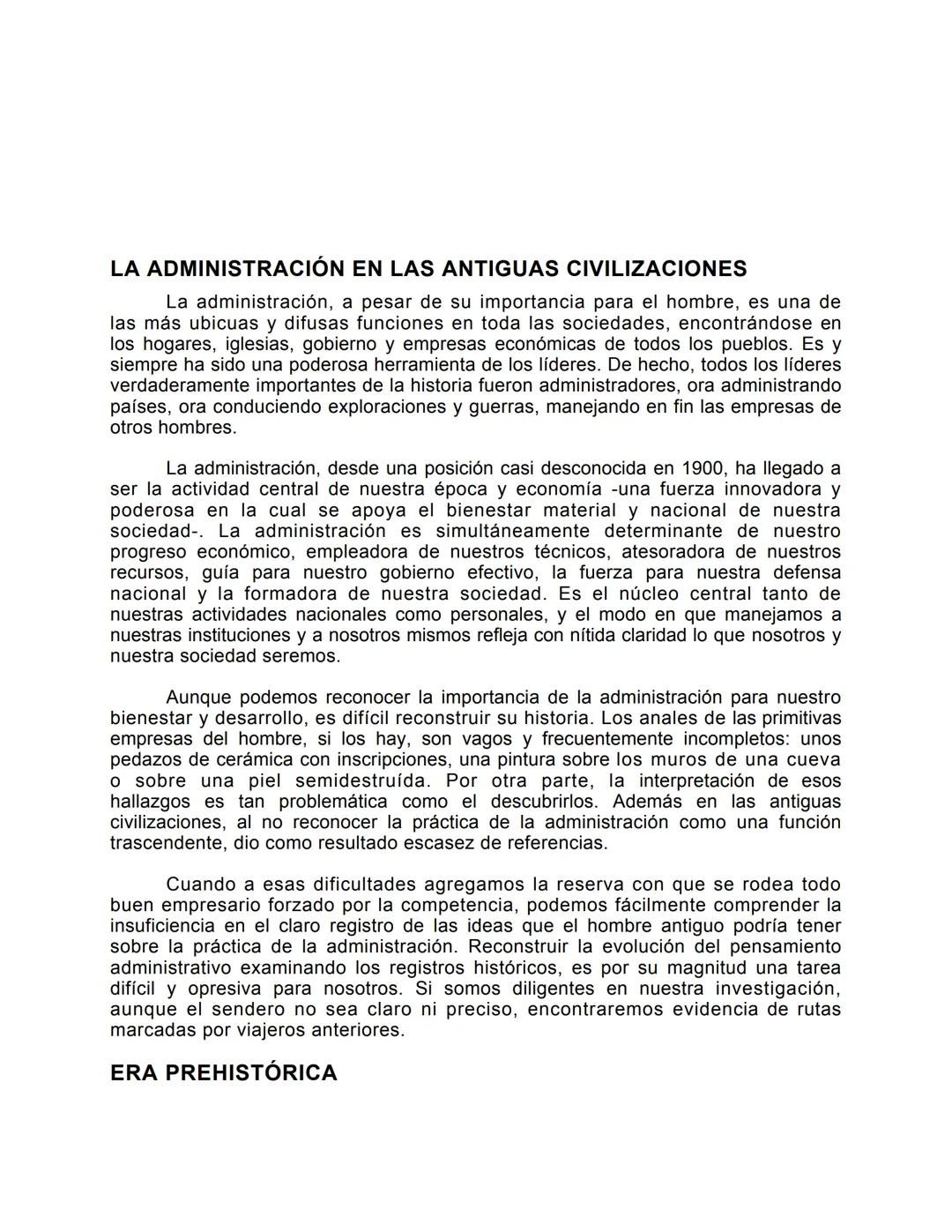 Unidad 1
• Orígenes del pensamiento administrativo
"Si consideramos la reserva con que se rodea todo buen empresario
forzado por la compet