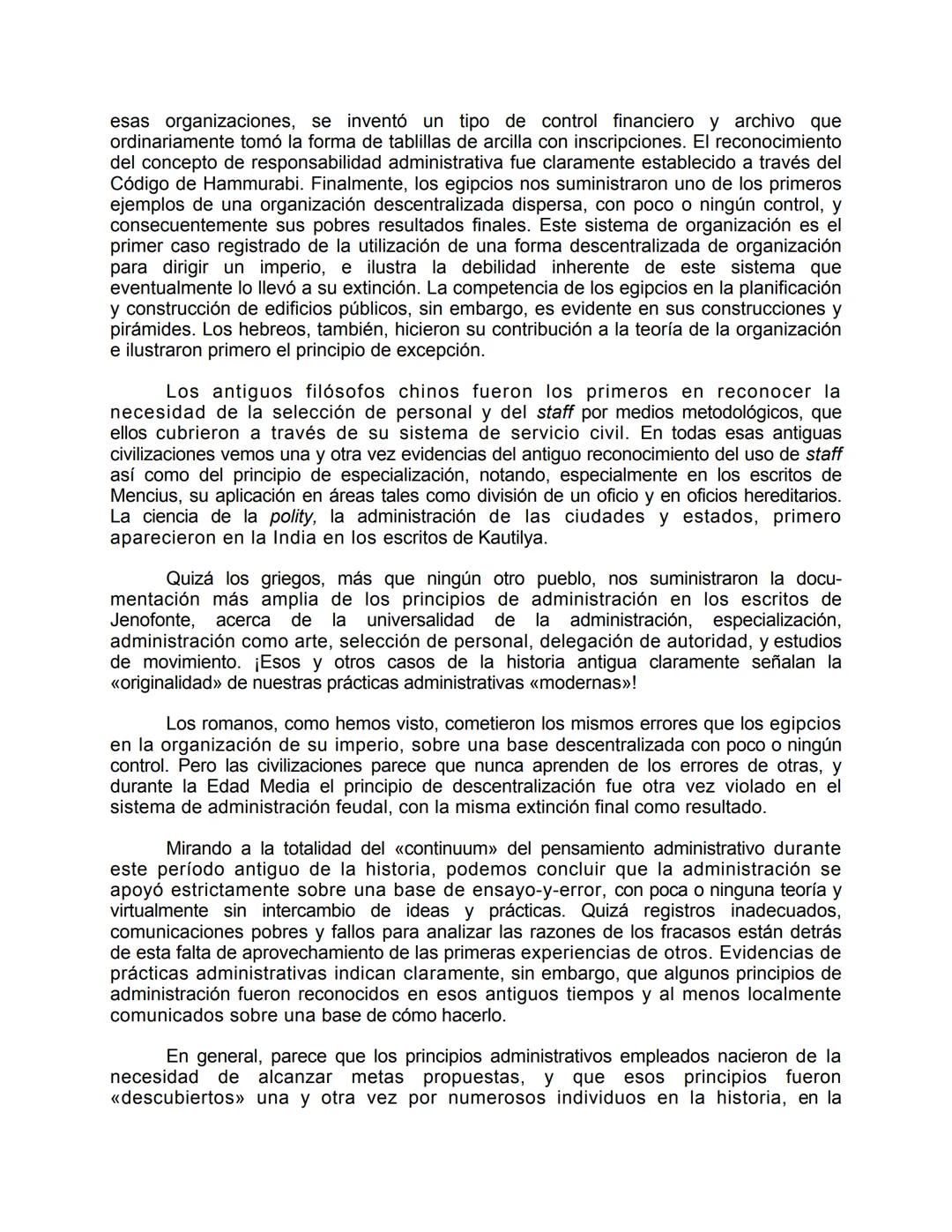 Unidad 1
• Orígenes del pensamiento administrativo
"Si consideramos la reserva con que se rodea todo buen empresario
forzado por la compet