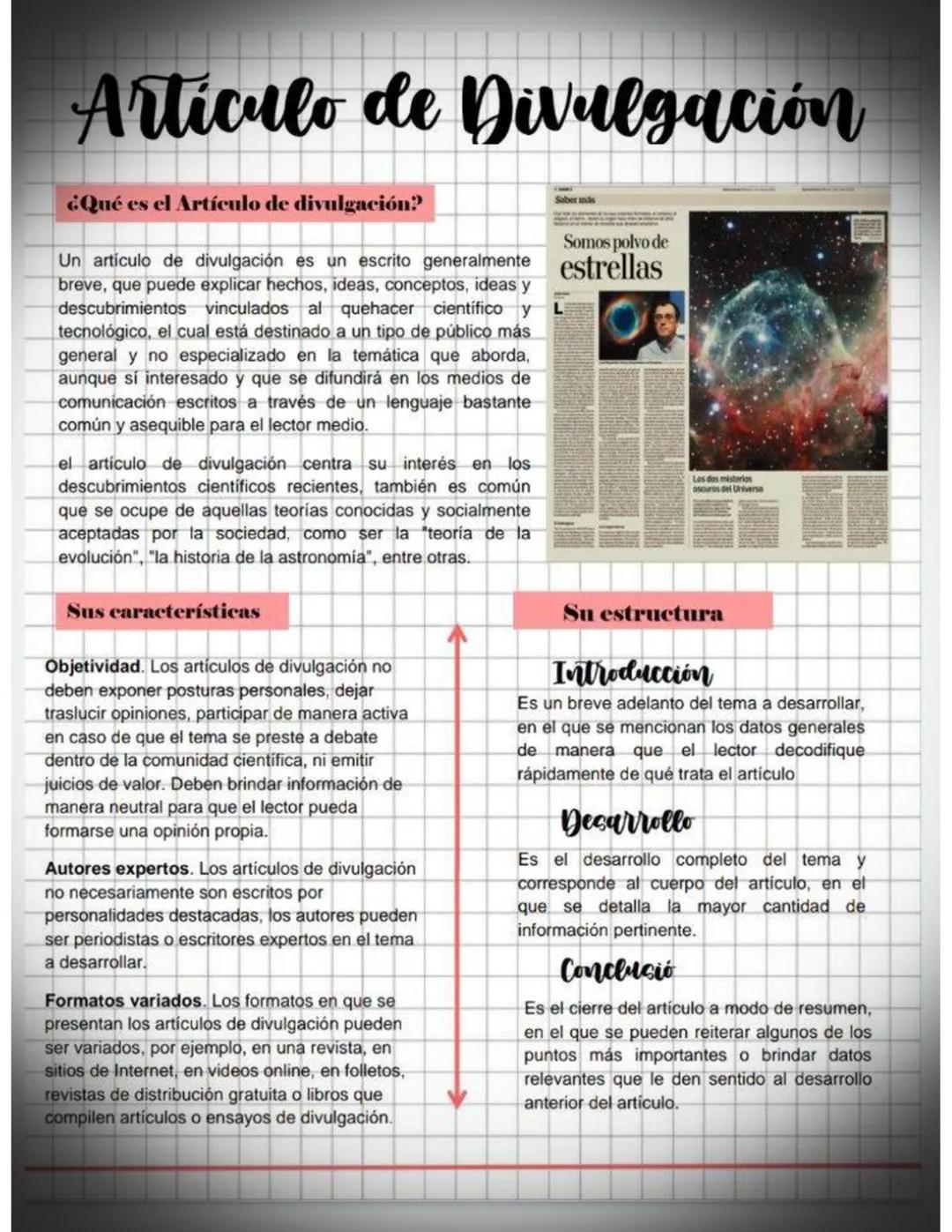 Artículos de divulganciones