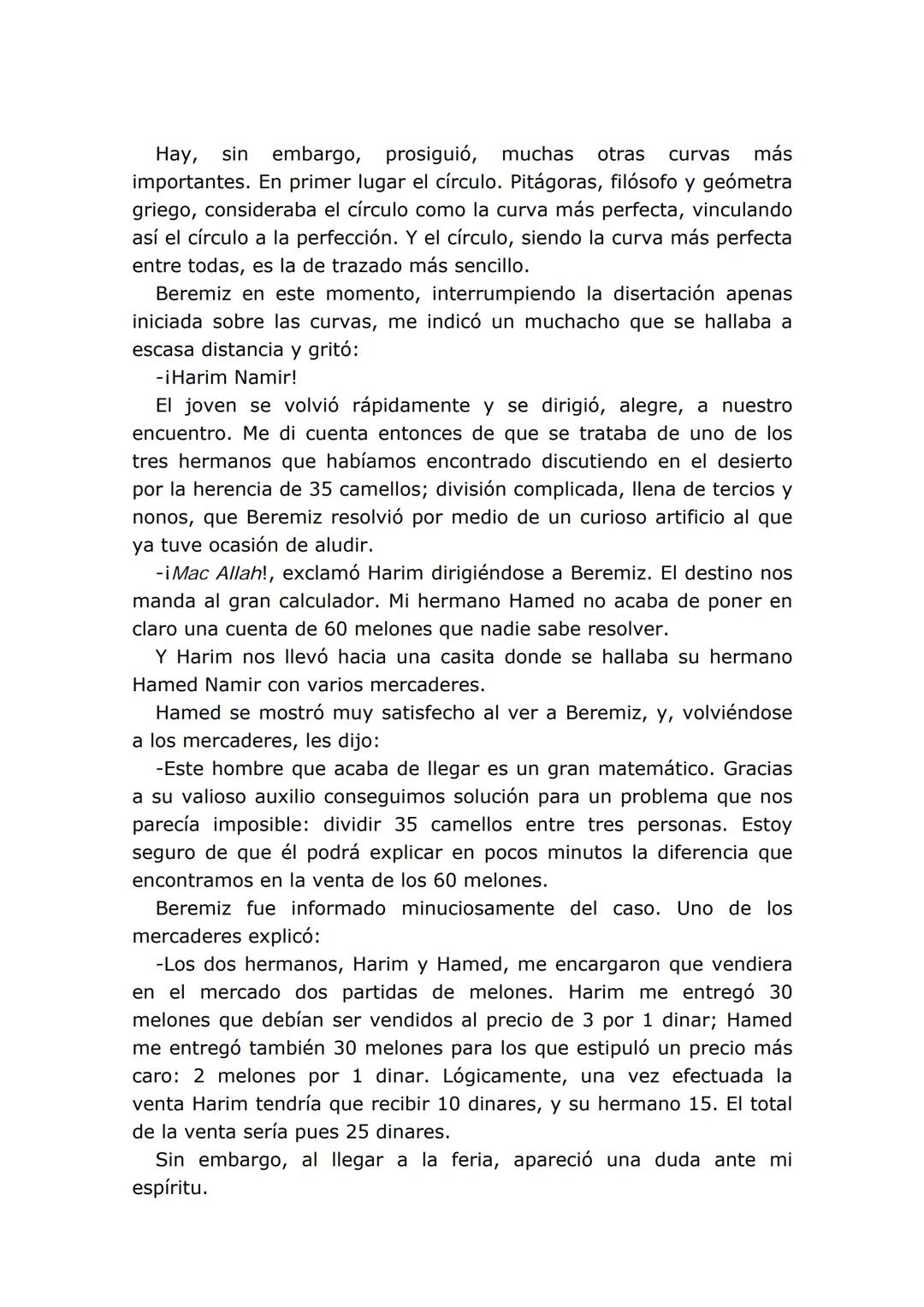 EL HOMBRE QUE
CALCULABA
Malba Tahan
* Malba Tahan es un pseudónimo del verdadero autor de la obra: Julio
César de Mello e Souza (1895-1974),