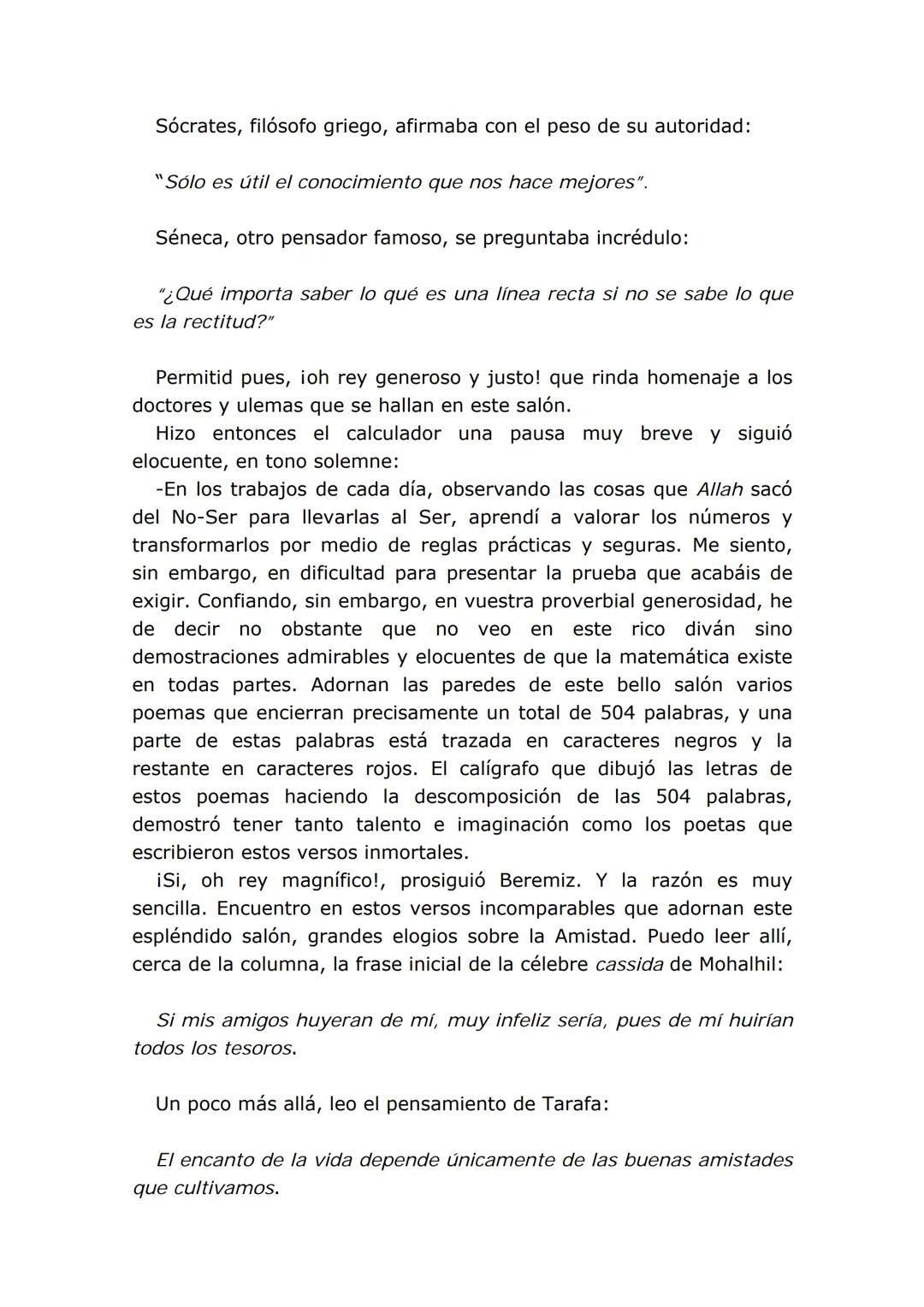 EL HOMBRE QUE
CALCULABA
Malba Tahan
* Malba Tahan es un pseudónimo del verdadero autor de la obra: Julio
César de Mello e Souza (1895-1974),