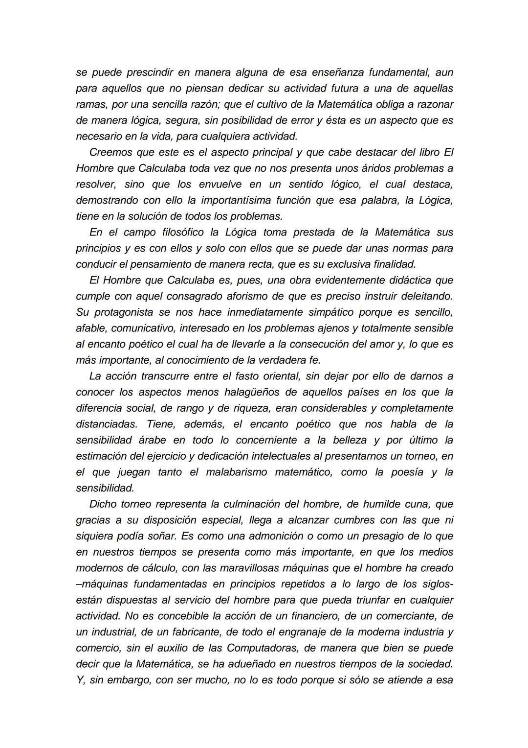 EL HOMBRE QUE
CALCULABA
Malba Tahan
* Malba Tahan es un pseudónimo del verdadero autor de la obra: Julio
César de Mello e Souza (1895-1974),