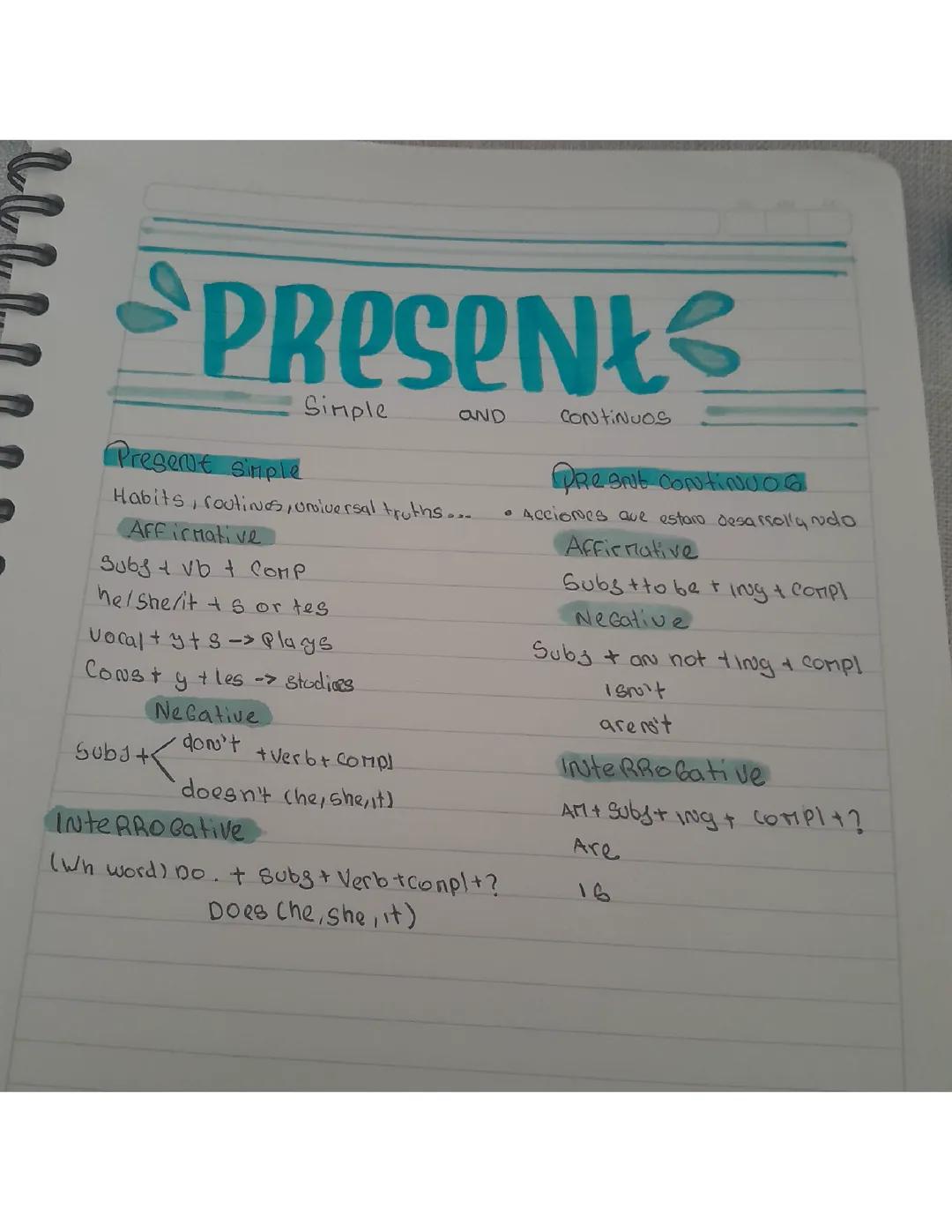 Present simple and present continuos