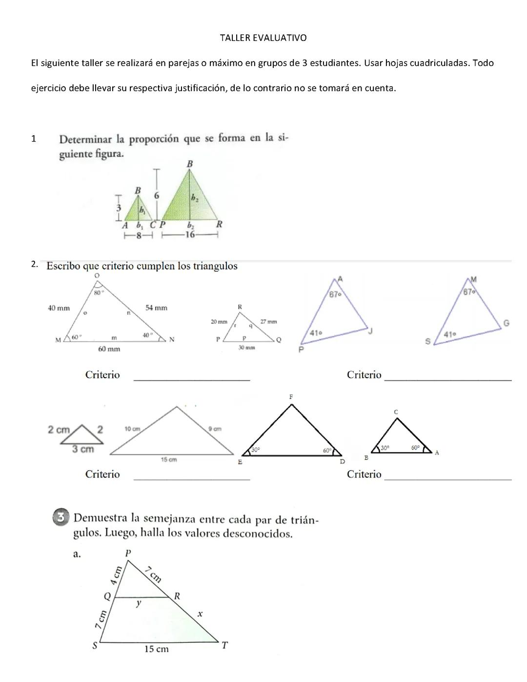 Semejanza de triángulos