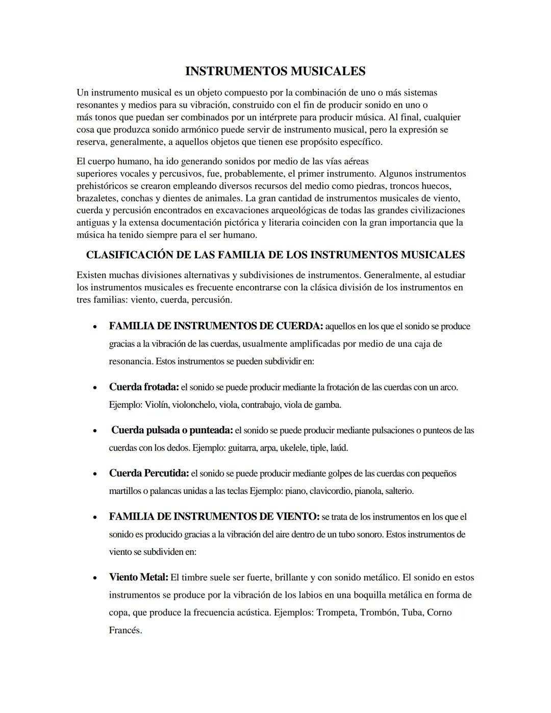 Instrumentos musicales