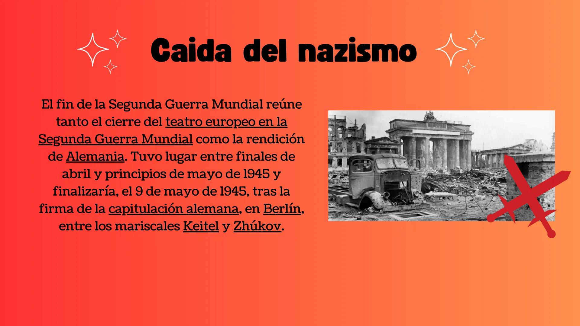 ALEMANIA
Nazismo
F ¿Qué fue?
Fue un movimiento político y social
originado en la Alemania posterior a
la Primera Guerra Mundial,
específicam