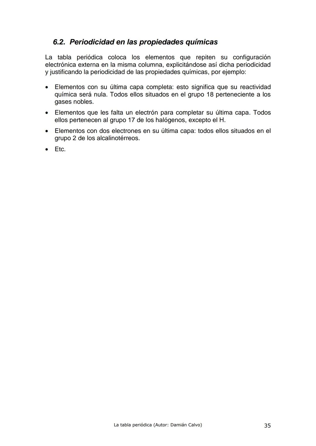 La tabla periódica.
Sistema Periódico de los Elementos
7
10
Alcalinos
Alcalinotémeos
Metales de transición
1
Categoria quimica
Metales
Semim