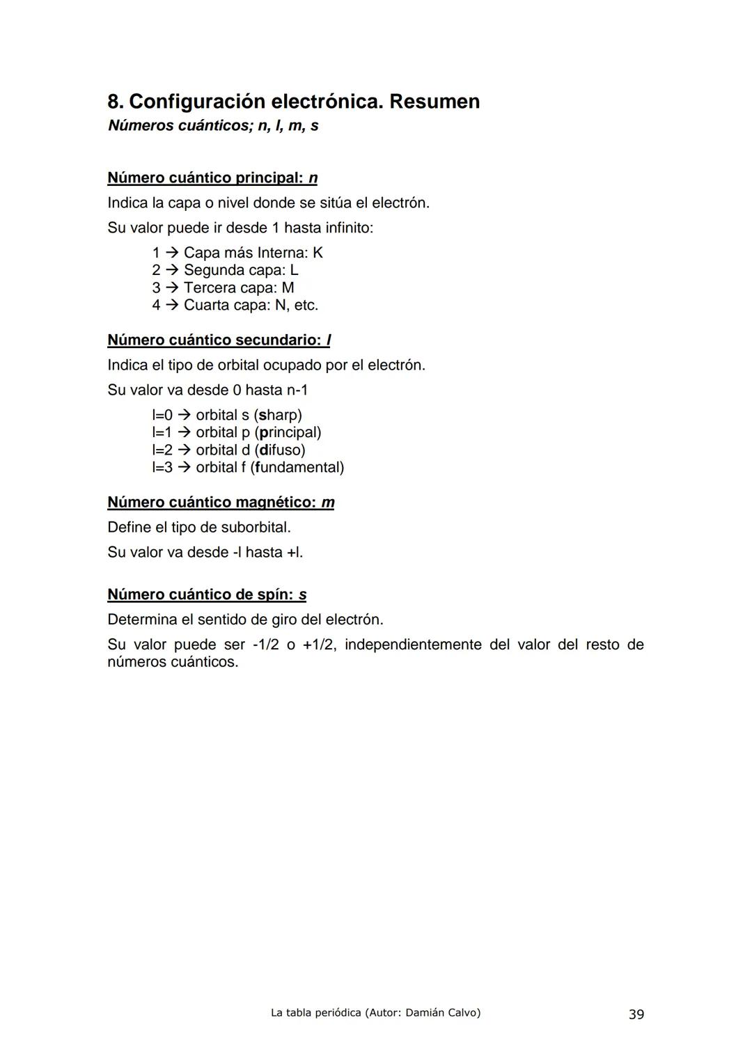 La tabla periódica.
Sistema Periódico de los Elementos
7
10
Alcalinos
Alcalinotémeos
Metales de transición
1
Categoria quimica
Metales
Semim