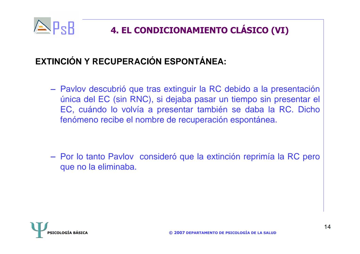 APSB
PSICOLOGÍA BÁSICA
TEMA 3. APRENDIZAJE
LICENCIATURA DE HUMANIDADES
UNIVERSIDAD DE ALICANTE
PSICOLOGÍA BÁSICA
Material extraído del